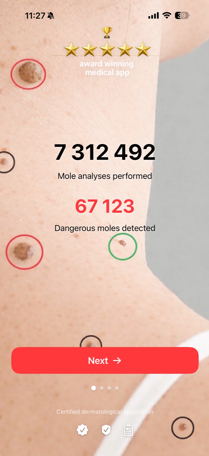 Mole Scanner app main